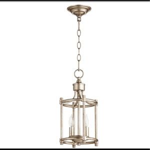 Quorum International Rossington Aged Silver Leaf